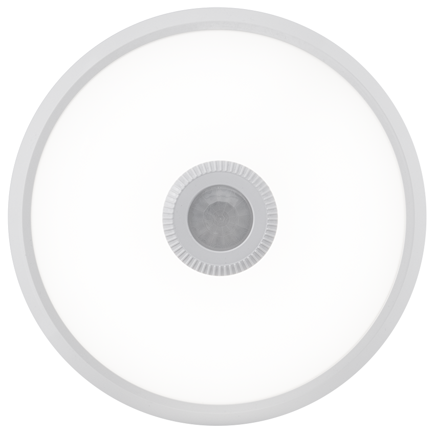 Plafoniera LED cu senzor PIR, rotunda, alba, 15W, 4000K, 220-240V AC, IP20