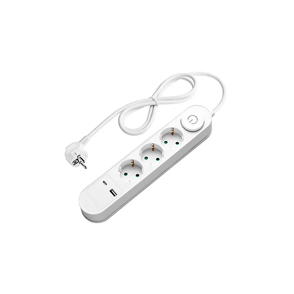 Prelungitor 3 Prize Schuko + USB-A/USB-C 3500W cu Buton ON/OFF Optonica