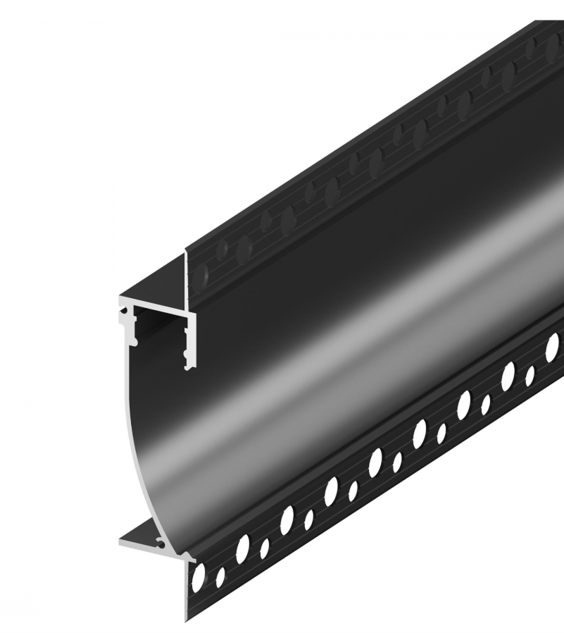 Profile LED GK26-3 Aluminiu Negru 2M