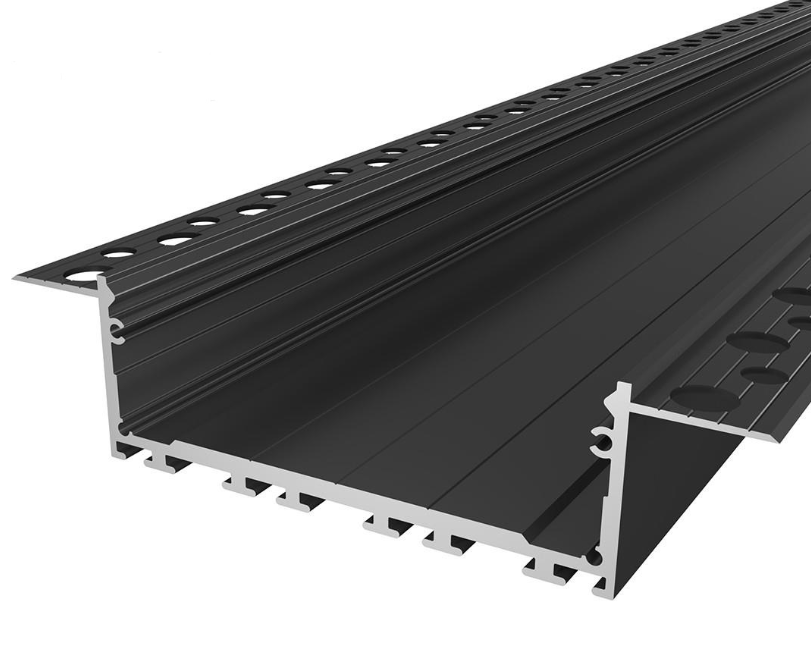 Profile LED GK27-7 Aluminiu Negru 2M