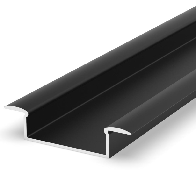 Profile LED P14-1 Aluminiu Negru 2M