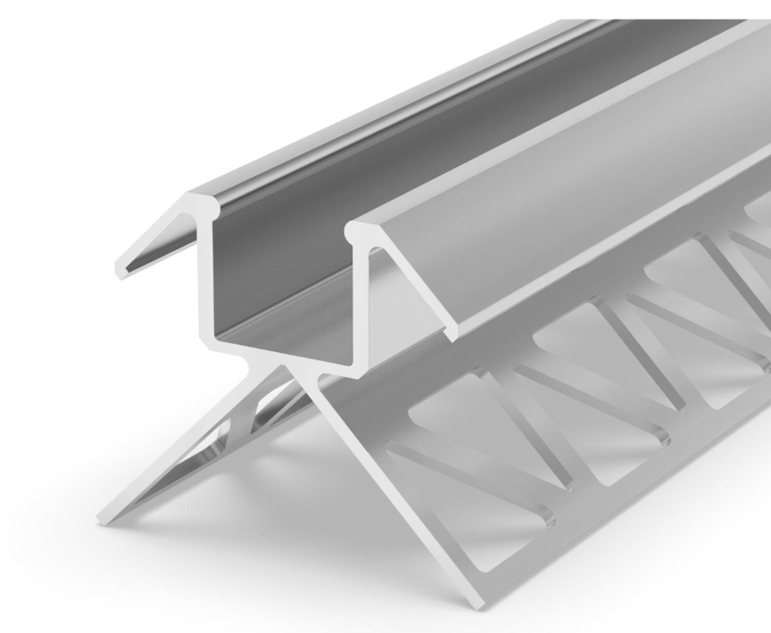 Profile LED P17-3 Aluminiu Anodizat 2M