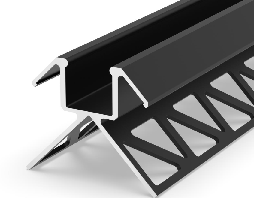 Profile LED P17-3 Aluminiu Negru 2M