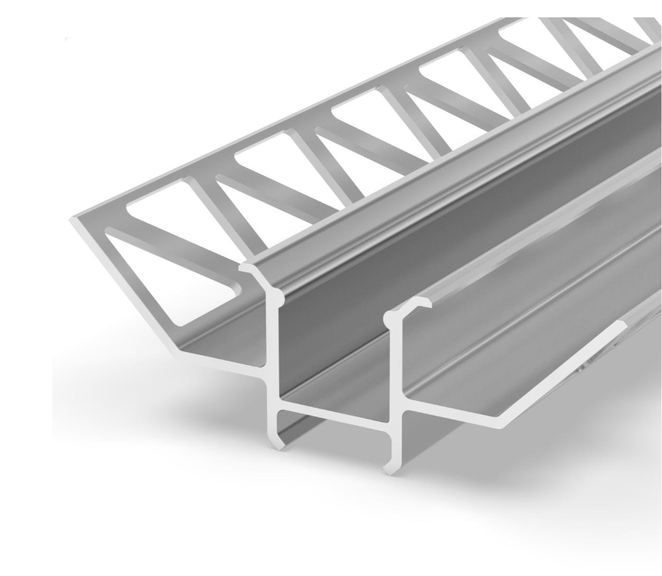 Profile LED P17-4 Aluminiu Anodizat 2M