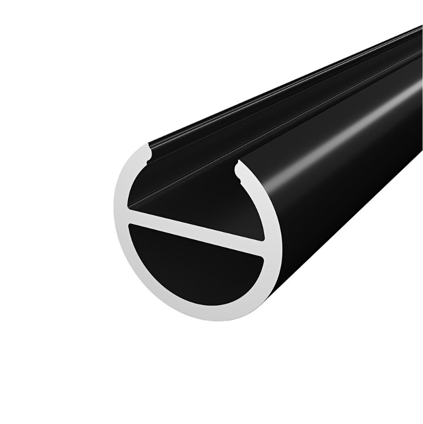 Profile LED P19-1 Aluminiu Negru 2M