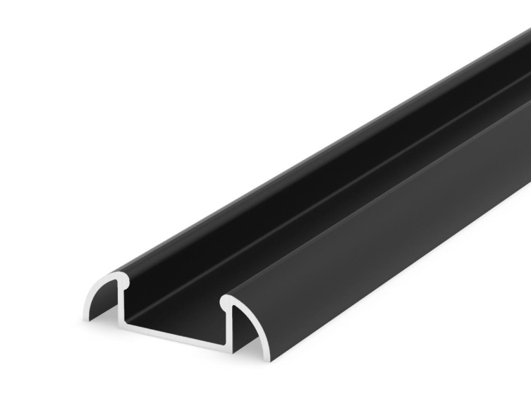 Profile LED P2-1 Aluminiu Negru 2M