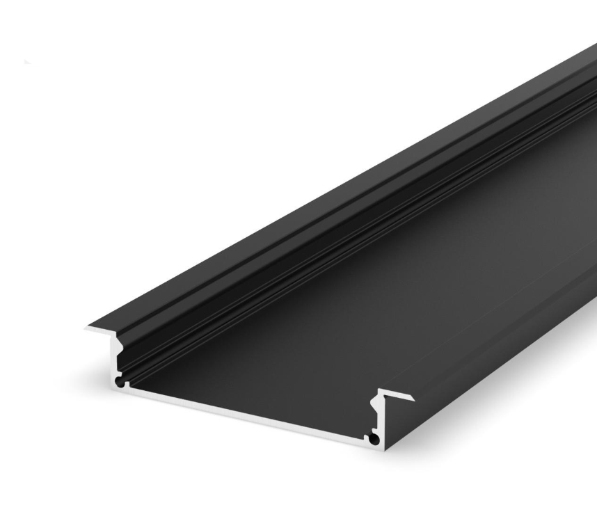 Profile LED P21-1 Aluminiu Negru 2M