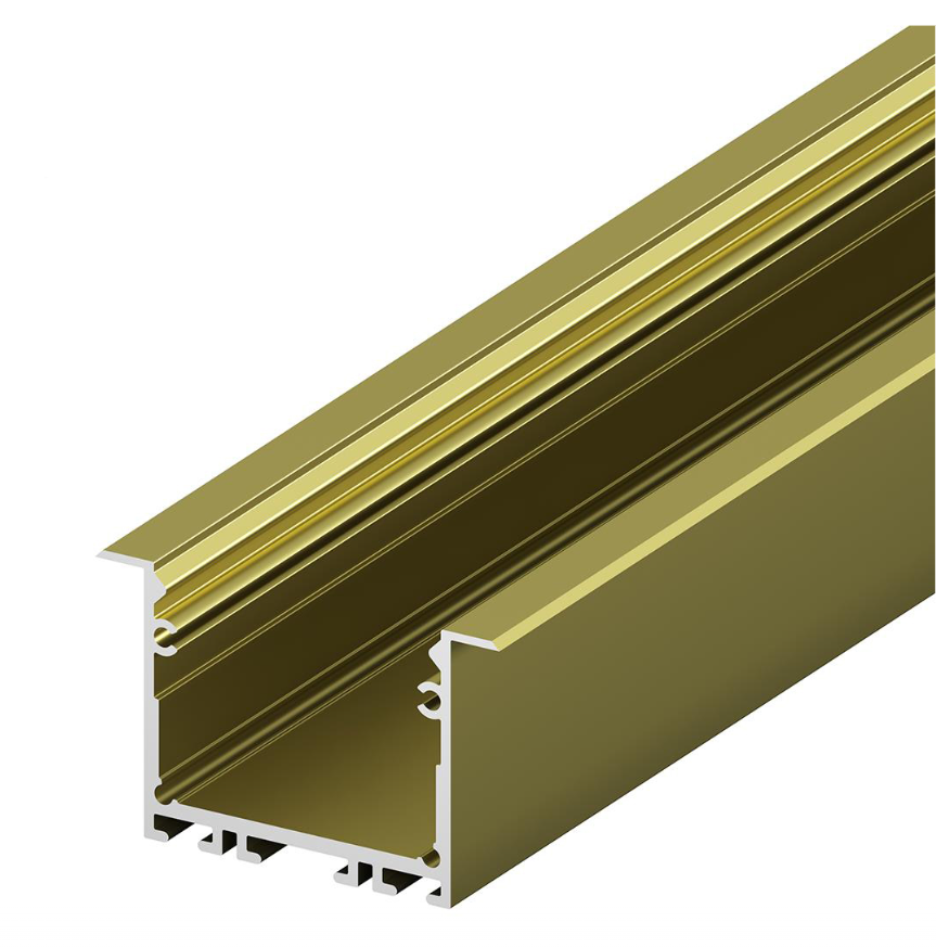 Profile LED P22-1 Aluminiu Aur 2M/Set 20 Bucati