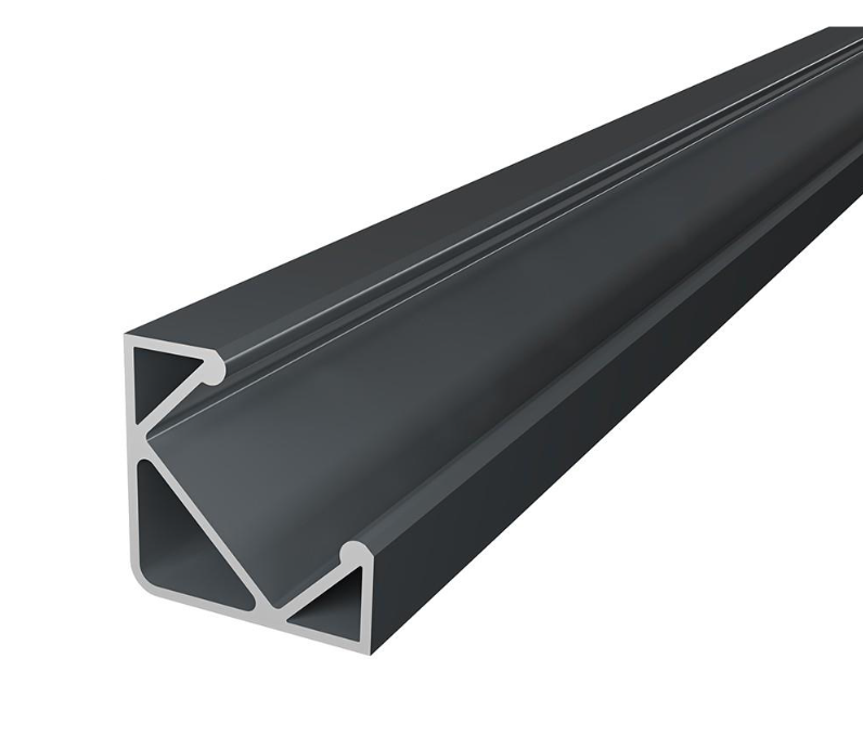 Profile LED P3-1 Aluminiu Grafit 2M