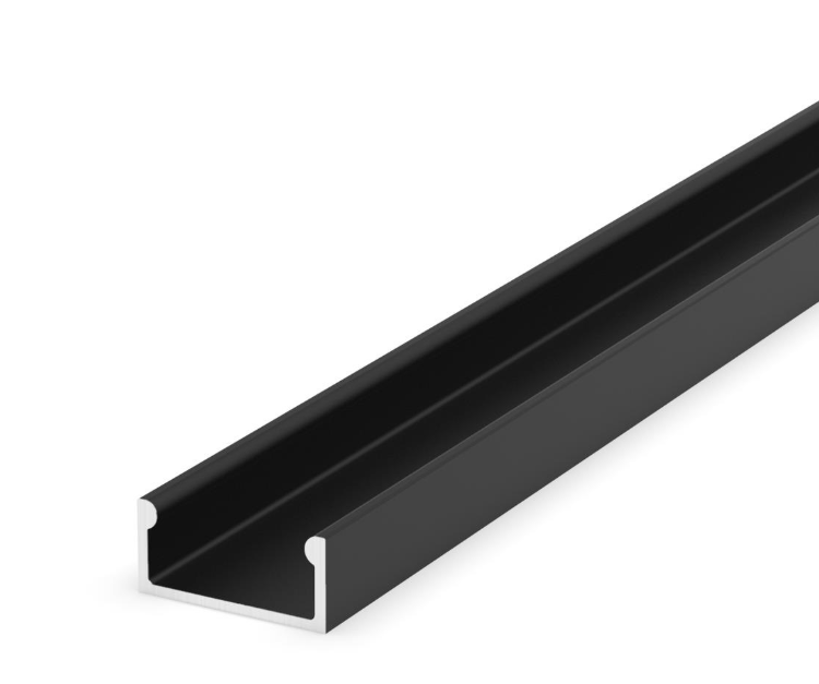 Profile LED P4-1 Aluminiu Negru 2M