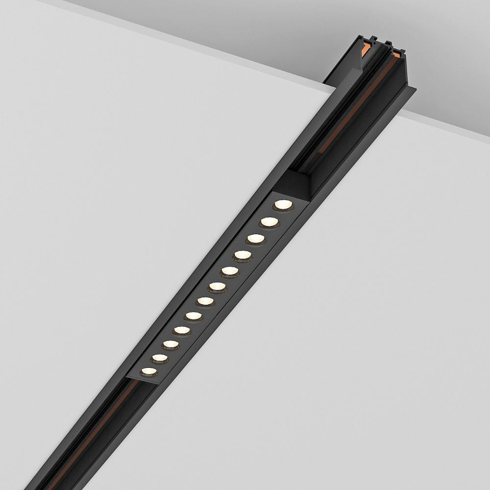 Proiector liniar sina magnetica - Division Led - Slim25 ∙ 12W ∙ 3000K ∙ Negru