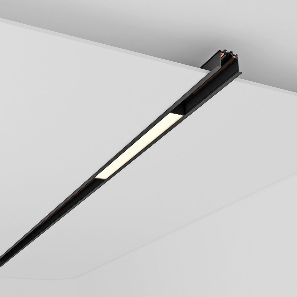 Proiector liniar sina magnetica - Ilusion Led - Slim25 ∙ 18W ∙ 3000K ∙ Negru