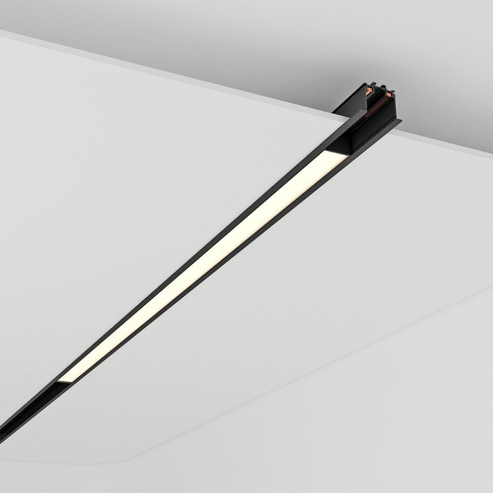 Proiector liniar sina magnetica - Ilusion Led - Slim25 ∙ 36W ∙ 3000K ∙ Negru