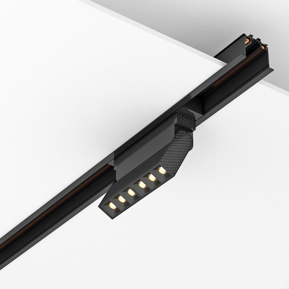 Proiector liniar mobil sina magnetica - Corso Led - Slim25 ∙ 6W ∙ 4000K ∙ Negru