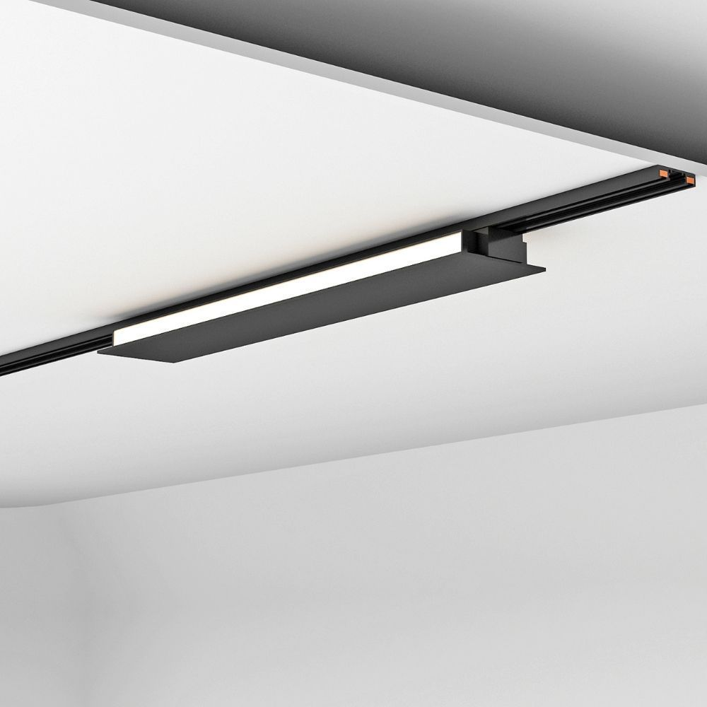Proiector liniar sina magnetica - Parete Led - Slim25 ∙ 15W ∙ 4000K ∙ Negru