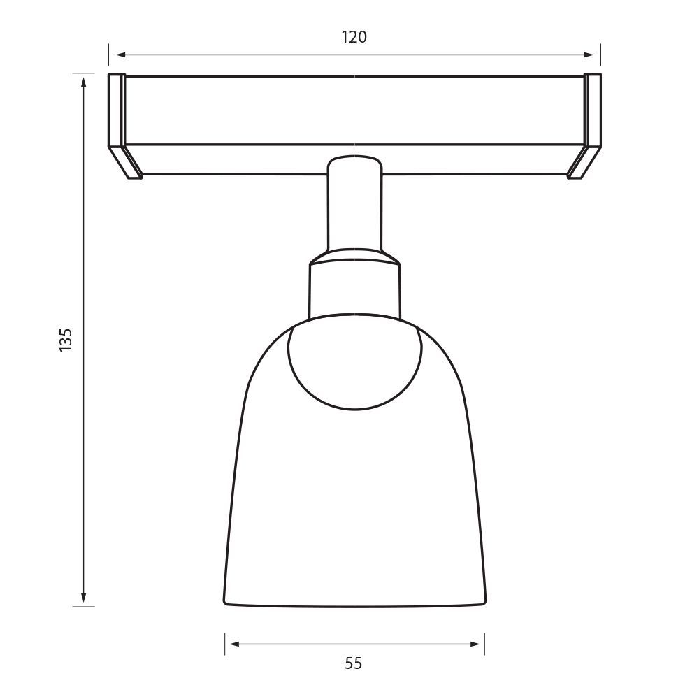 Proiector orientabil sina magnetica - Wendy Led - Slim25 ∙ 10W ∙ 4000K ∙ Negru