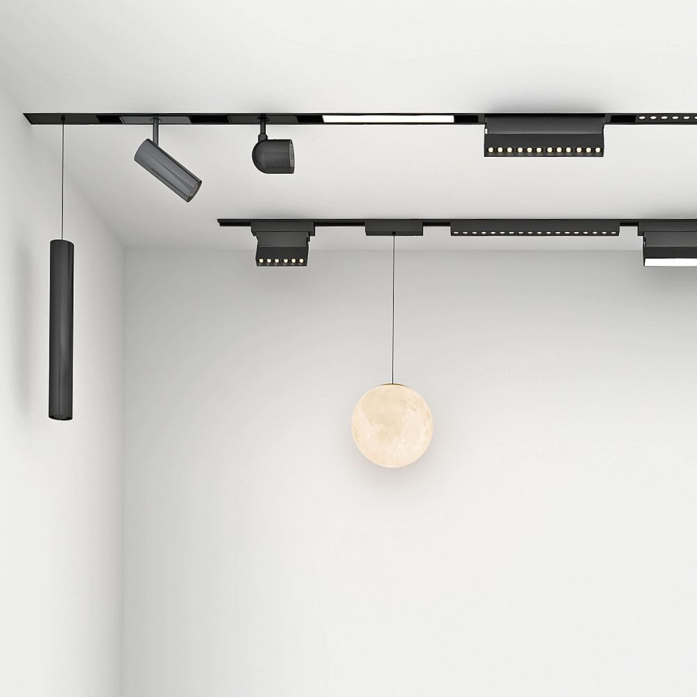 Proiector suspendat sina magnetica - Suprima Led - Slim25 ∙ 10W ∙ 3000K ∙ Negru