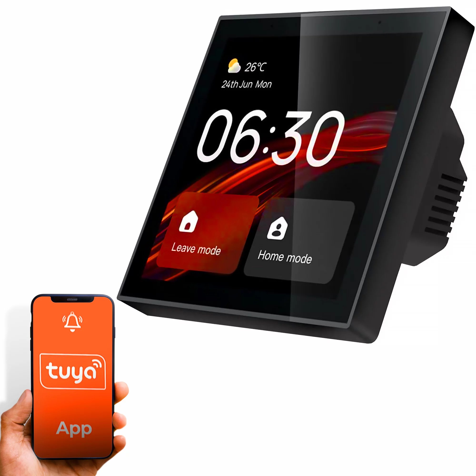 Panou de control Zigbee/Tuya pentru sistem magnetic negru Maxlight MA0015