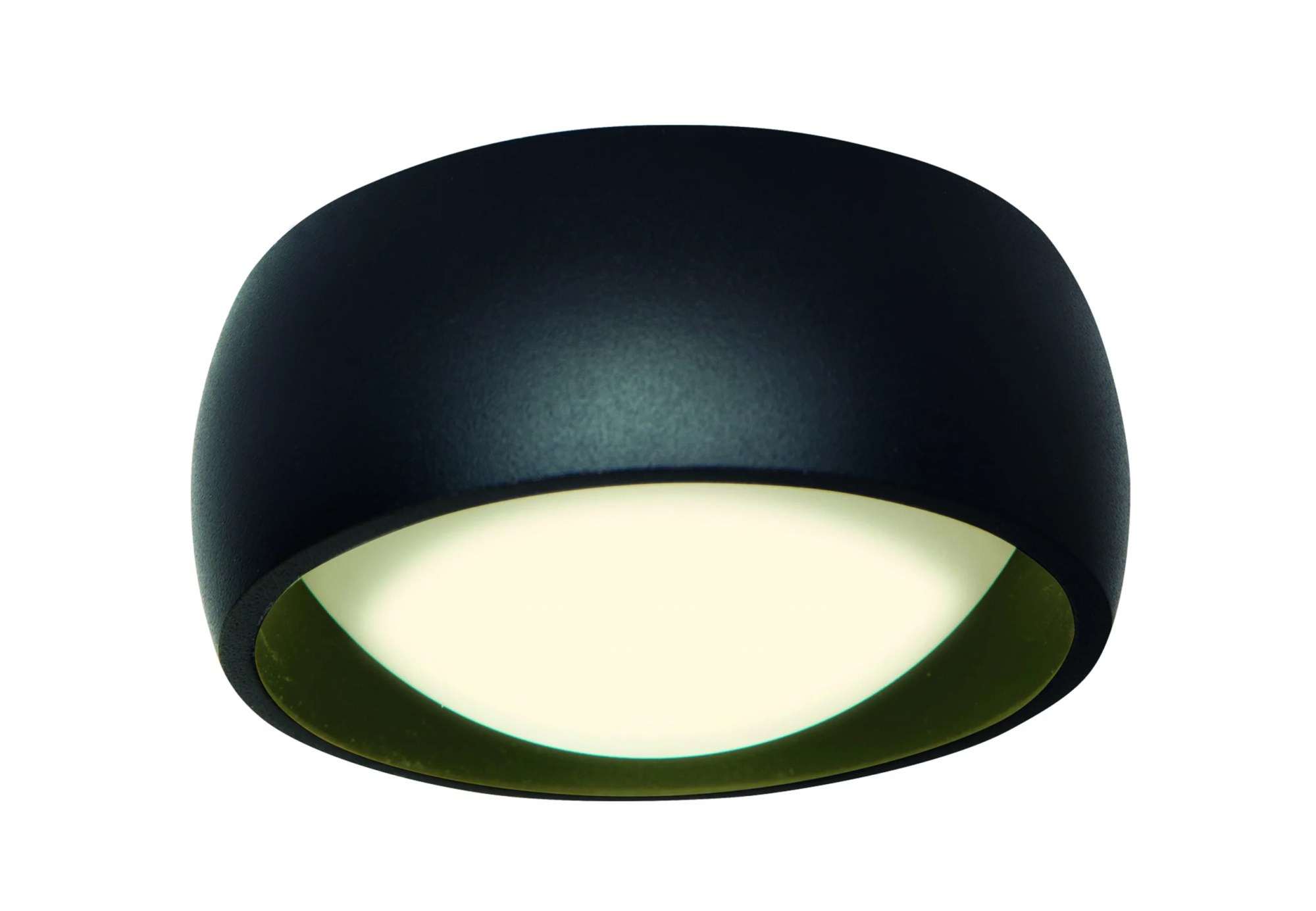 Plafonieră LED Kodak II IP44 8W 540lm 3000K 90° dimabil Ø10,8cm negru Maxlight C0204