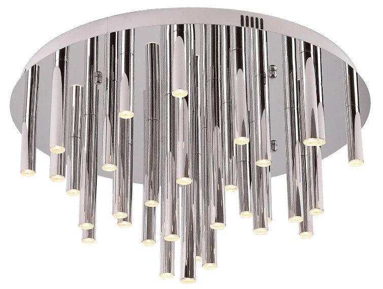 Plafonieră LED Organic 60cm 33W 1980lm 3000K dimabil crom Maxlight C0115D