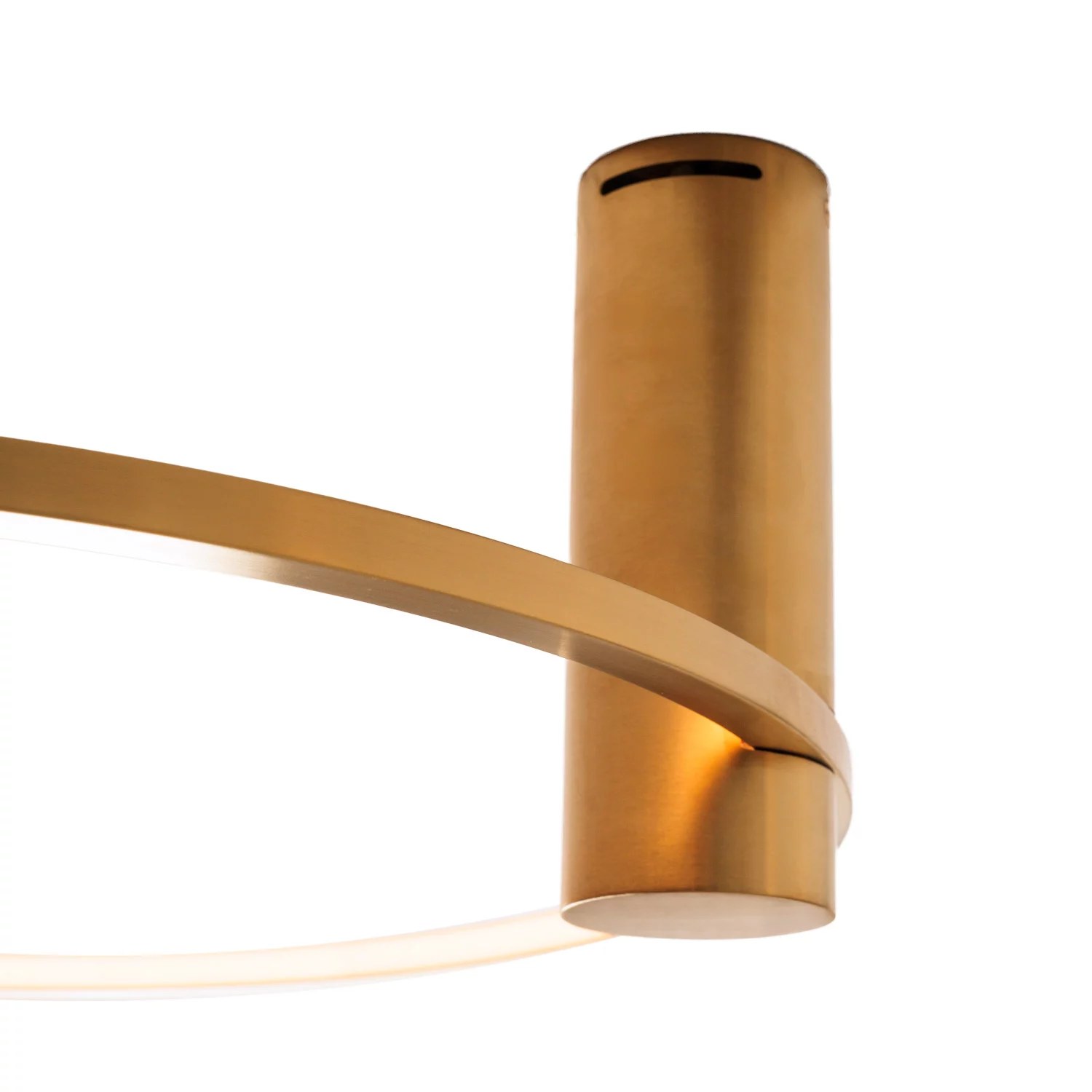Plafonieră LED Queen 60cm 15W 990lm 3000K dimabil auriu periat Maxlight C0239