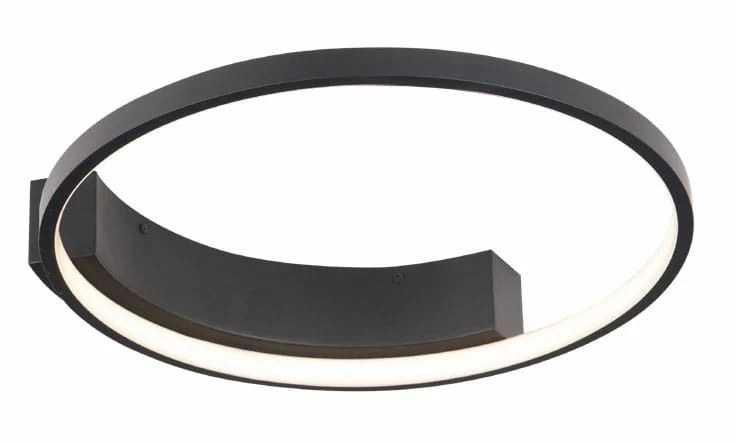 Plafonieră LED Velvet 40cm 25W 848lm 3000K negru Maxlight C0199