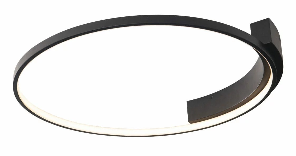 Plafonieră LED Velvet 60cm 38W 1288lm 3000K negru Maxlight C0198