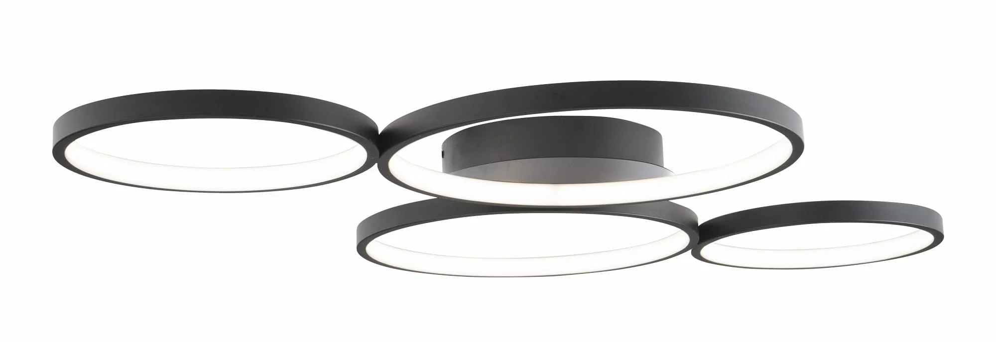 Plafonieră LED Velvet 67W 2272lm 3000K L65cm negru Maxlight C0200