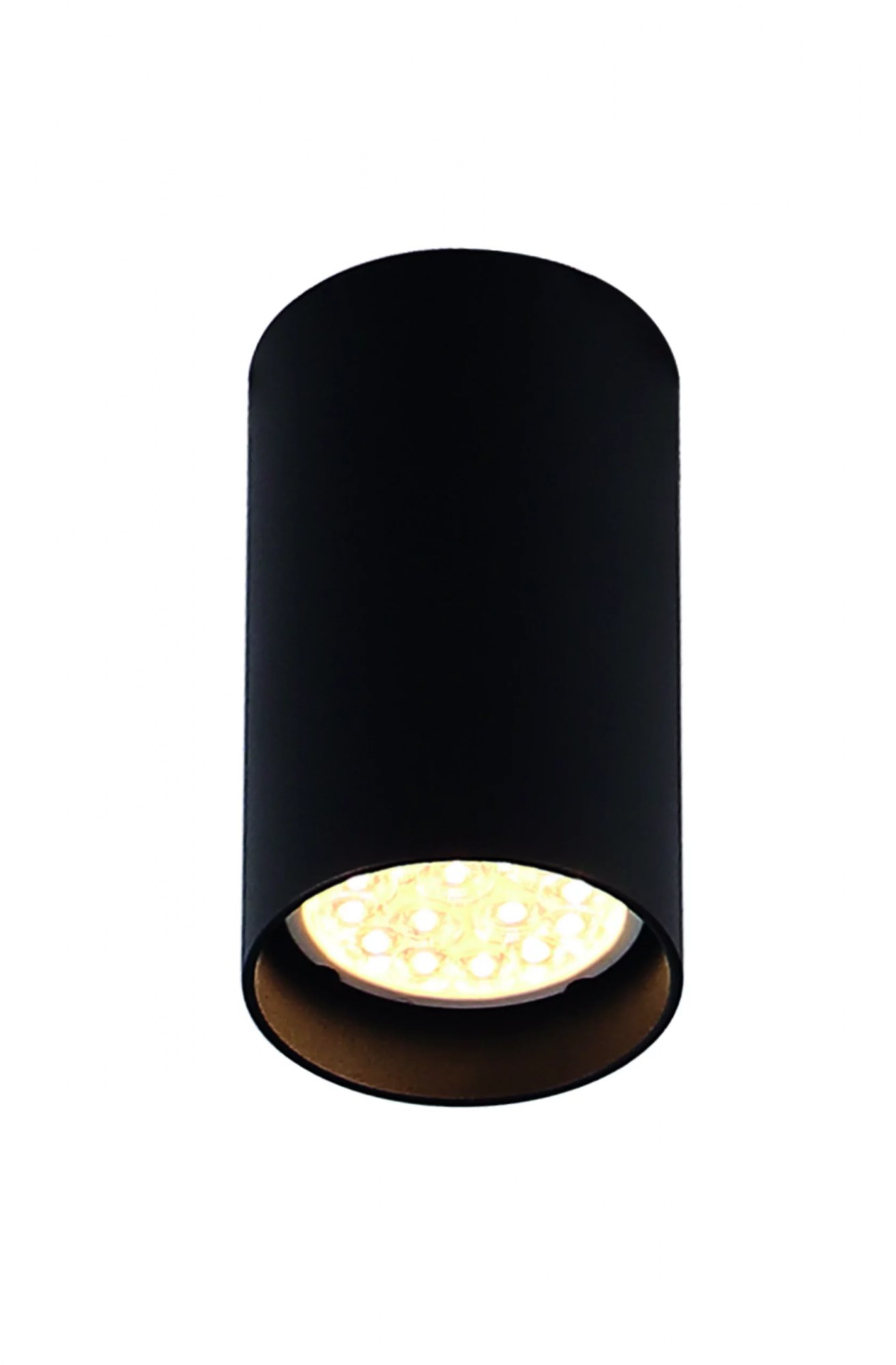 Plafonieră Pet rotund GU10 negru Maxlight C0142