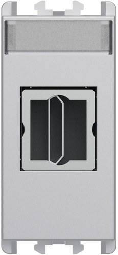 Priză HDMI, 1 modul, Lybra, aluminiu Urmet 27450.AL