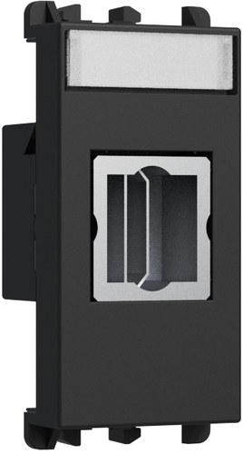Priză HDMI, 1 modul, Lybra, negru Urmet 27450.N Modular, Seria LYBRA, Prize