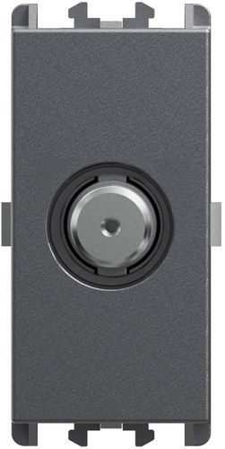 Priză SAT terminală, atenuare 0,5 dB, 1 modul, Lybra, titan Urmet 27407.TT