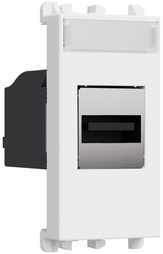 Priză USB (conector de trecere), 1 modul, Lybra, alb Urmet 27451.B Modular, Seria LYBRA, Prize