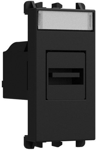 Priză USB (conector de trecere), 1 modul, Lybra, negru Urmet 27451.N Modular, Seria LYBRA, Prize