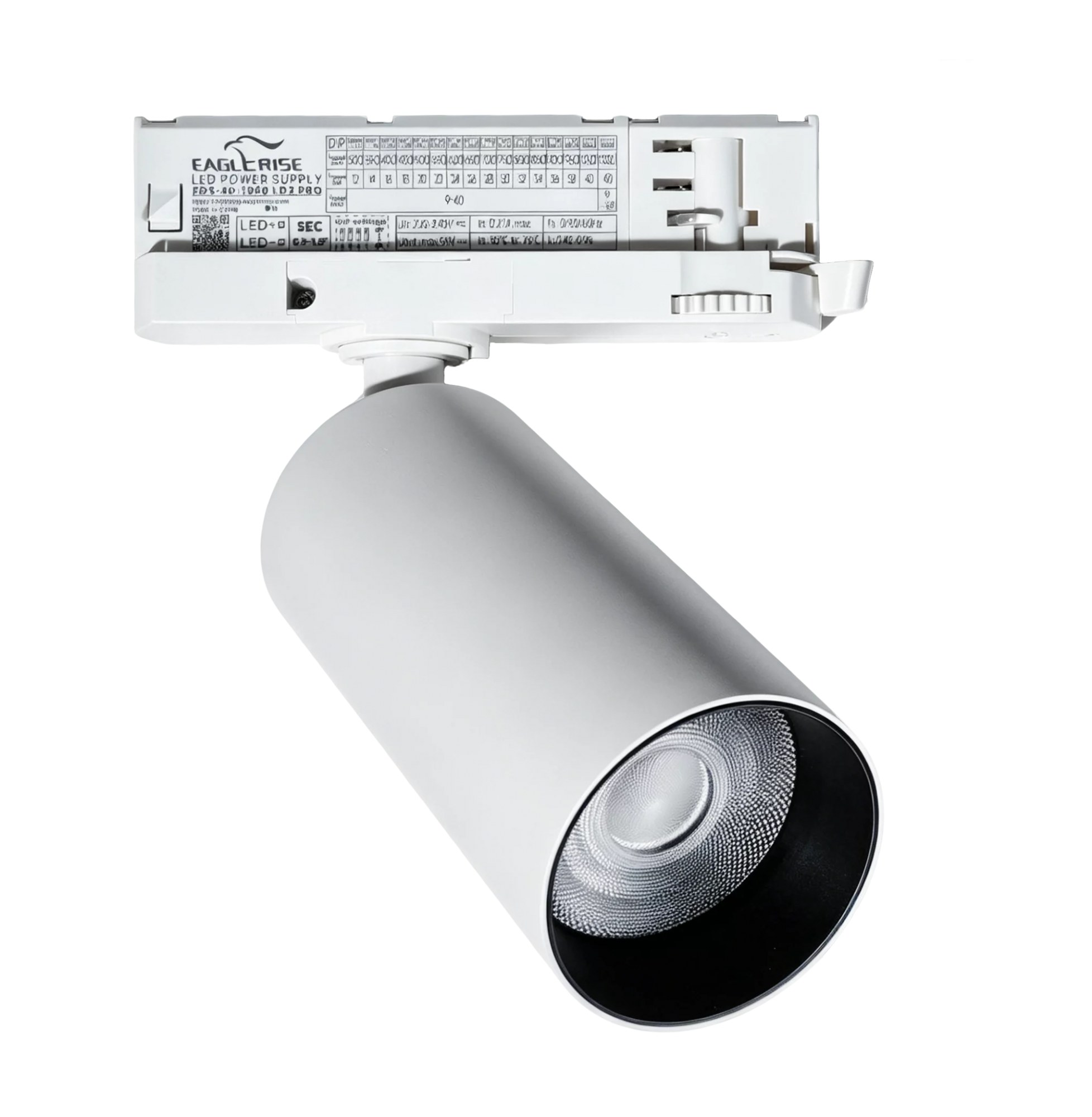 Proiector Halo 15W pentru șină trifazată 990lm 3000K 50° alb Maxlight S0023