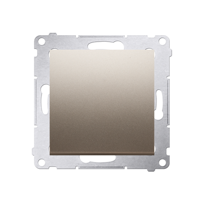 Buton comanda fara pictograma, 16A, 250V~,cleme cu surub, gold mat metalic Aparataj, Standard German