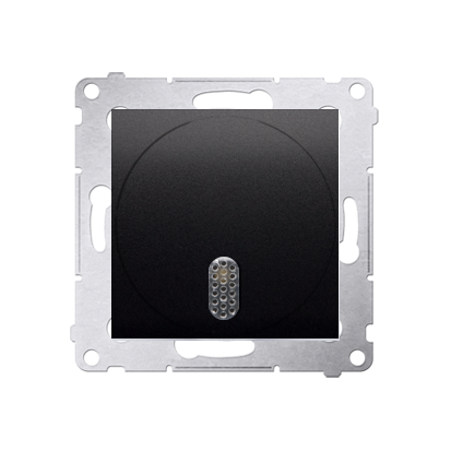 Buton sonerie 8-12V, antracit metalic