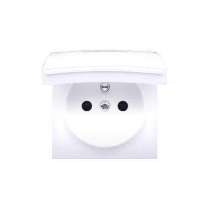 Carcasa pentru priza simpla- IP44 cu capac in aceeasi culoare ca si carcasa, alb