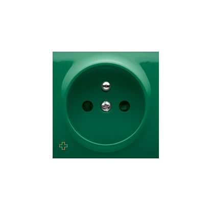 Carcasa pentru priza simpla, antibacterial, verde