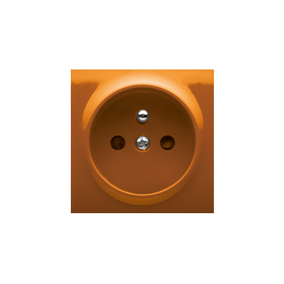 Carcasa pentru priza simpla, orange Aparataj, Standard German