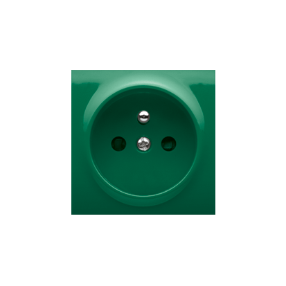 Carcasa pentru priza simpla, verde