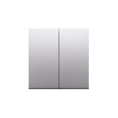 Component dublu pentru mecanisme:  SW6/2XLM, SW7/2XM, SW6P1M, silver mat metalic Aparataj, Standard German