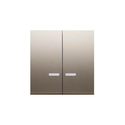 Component mecanism cu indicator luminos pentru intrerupator dublu:SW5M, SP2M, gold mat metalic