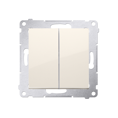 Comutator  16A, 250V~, conectare rapida (fitinguri push-in), crem Aparataj, Standard German