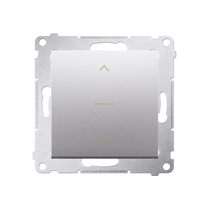 Intrerupator control jaluzele trei pozitii1-0-1, 10A, 250V~, conectare rapida (fitinguri push-in), silver mat metalic
