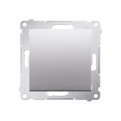 Intrerupator simplu  10A, 250V~, conectare rapida (fitinguri push-in), silver mat metalic Aparataj, Standard German