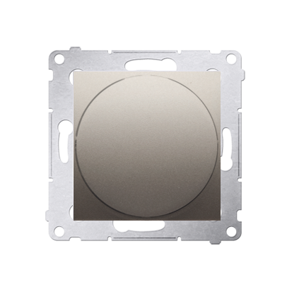 Lampa semnalizare LED ,lumina  rosie , gold mat metalic
