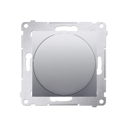 Lampa semnalizare LED ,lumina verde ,silver mat metalic