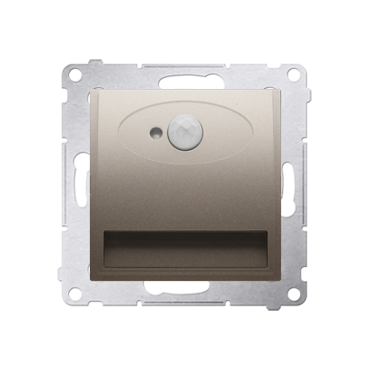 Luminator LED cu senzor de miscare 230V, 1.1 W, 5900 K, auriu mat metallic Aparataj, Standard German