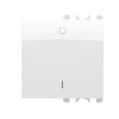 nea - Capac cu simbol "0 1" pentru Intrerupator 2P, 2 mod,Alb Glaciar